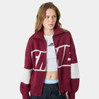 Thrill Burgundy Zipper Knit