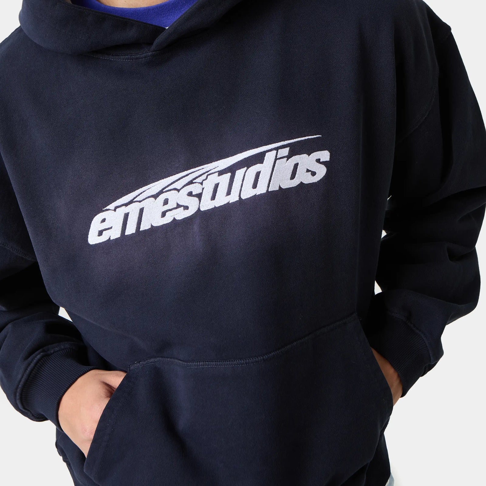 Inteal Navy Oversized Hoodie